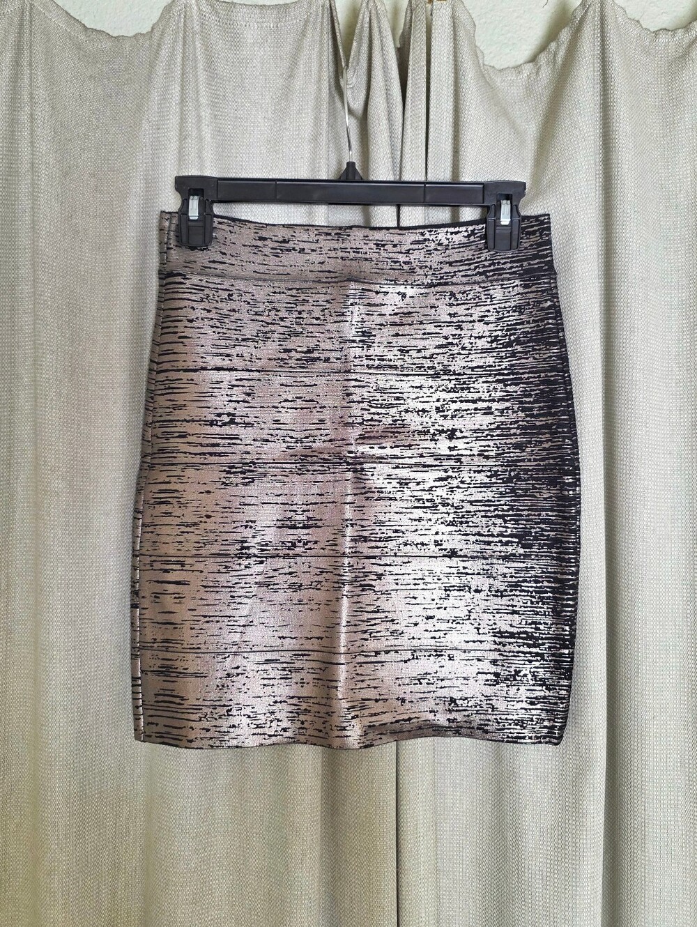 BCBG Max Azria - NWT Silver Metallic Josie Mini Skirt